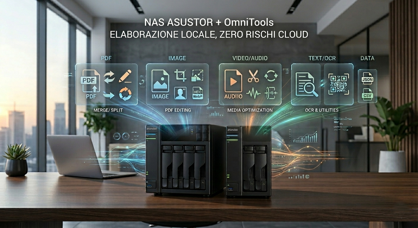 Con OmniTools i NAS ASUSTOR diventano soluzioni multifunzione per l’editing