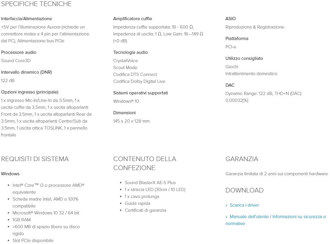 specifiche tecniche d789e