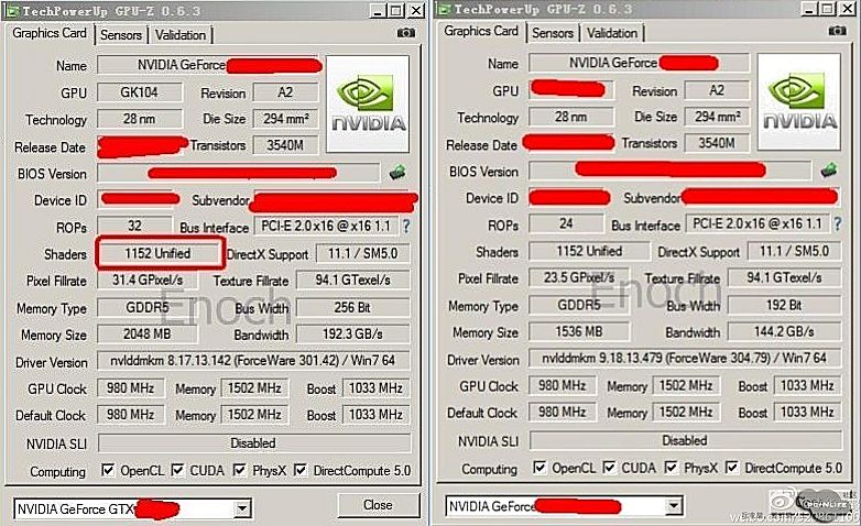 nvidia geforce gtx 660ti e gtx660